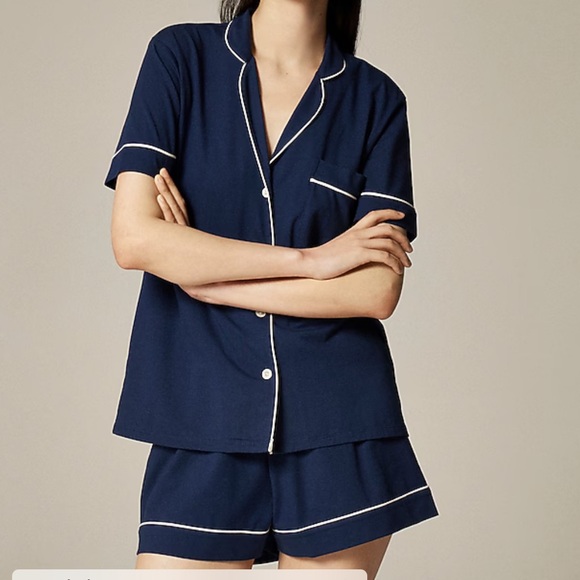 Cotton-blend pajama short set - Picture 9 of 10